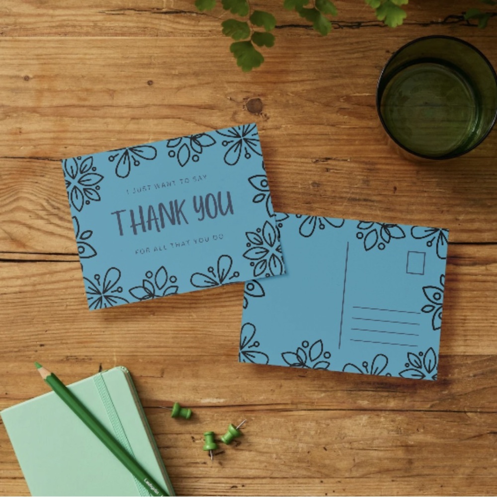 5/$25 Set of 10 Thank You Post Card - Picture 7 of 9